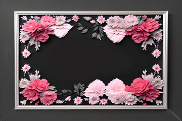 Vintage Floral Frame - A Delicate Touch for Your Greeting Cards