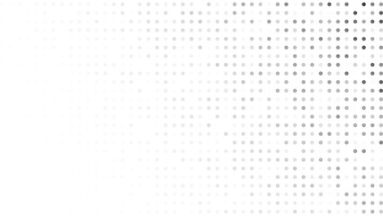 Monochrome halftone background with dots