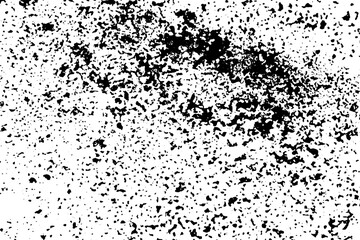 Grunge black and white scratched textured background. Abstract messy and distressed element. (vector)