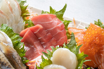 Assorted sashimi　お刺身の盛り合わせ