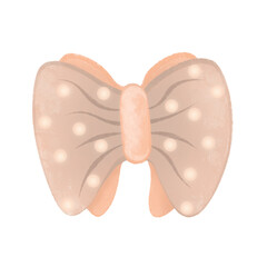 pink circle hair bow