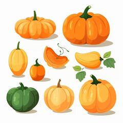 Create a cozy and inviting design with this pack of pumpkin spice-themed vector graphics.