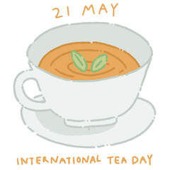 International tea day relax drink