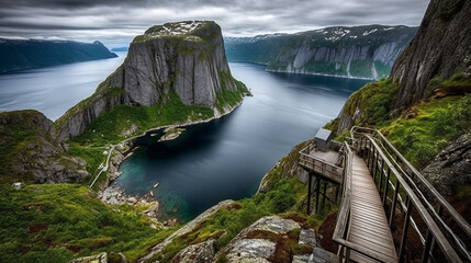 Naklejka premium Landscape Norway, Scandinavia