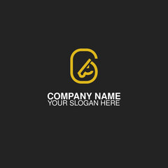 Creative Minimal line art logo of Horse, Abstract Horse logo, horse head logo that forms the letter G is suitable for professional brand logos.