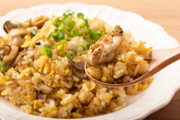 牡蠣チャーハン