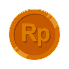 Rupiah Coin Gold IDR Money Ve...