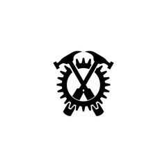 Repair tool icon isolated on white background