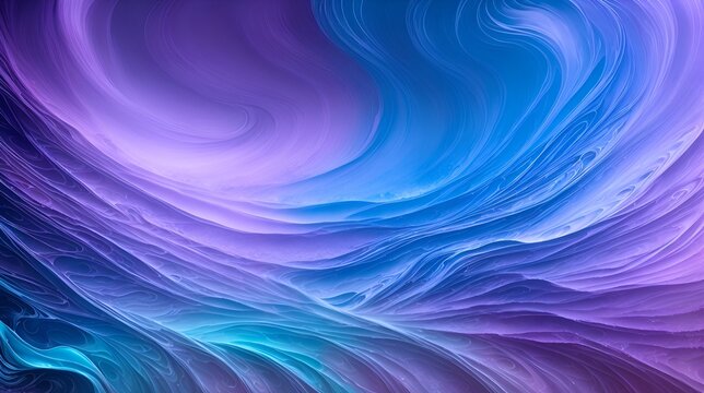 Glitter fluid, Magic mist, Blue color particles texture paint vapor storm wave on dark black abstract background. © prasanth