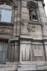 detail of the facade of the cathedral of st mary