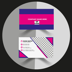 visiting card, business card, Colorful creative modern horizontal professional minimal company business card design double sided business card design template . flat gradation business card Colorful 
