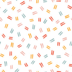 Seamless pattern with colorful tiny couple lines