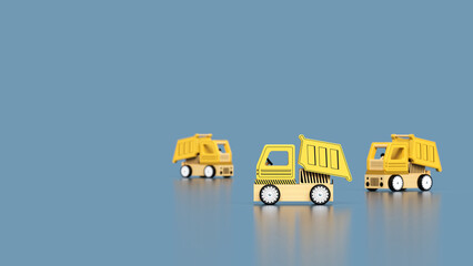 toy truck on a blue background