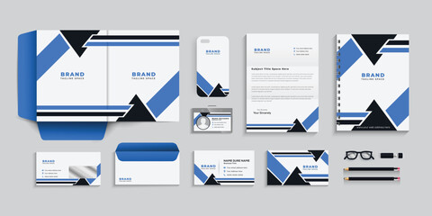 	
Corporate identity template set. Business stationery template vector.