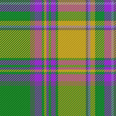 Fabric background tartan. Vector pattern textile. Seamless check texture plaid.