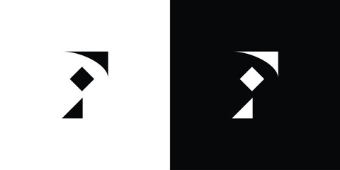 Modern and strong letter F initials logo design