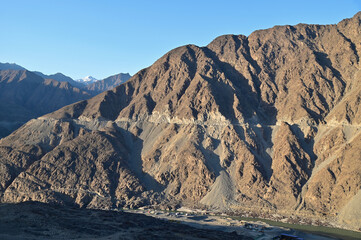 Dramatic Karakoram Mountain Range Along Karakoram Highway in Northern Pakistan