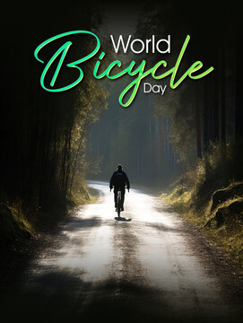 world bicycle day background , generative ai