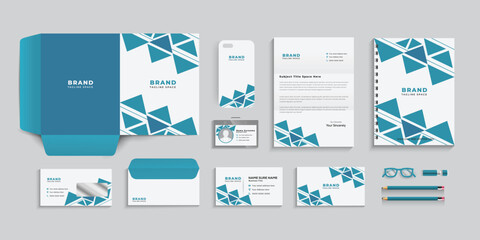 Business stationery set, Corporate identity template vector. 

