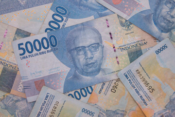 50,000 thousand Indonesian rupiah banknotes