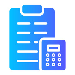 accounting gradient icon