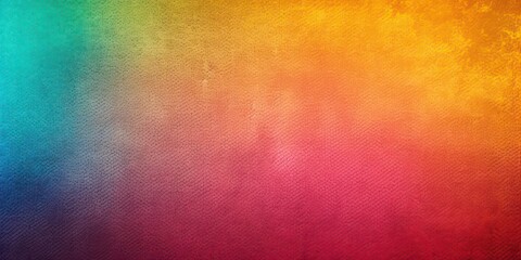 Colorful pink, yellow and turquoise gradient background. Rough stylized texture banner. Grunge vibrant backdrop. generative ai.