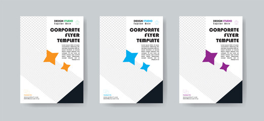 Creative Corporate & Business Flyer Brochure Template Design, abstract business flyer, vector template design. Brochure design, cover, annual flyer