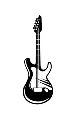 Rock Music Guitar Vector Symbol Graphic Element