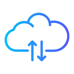 uploading gradient icon