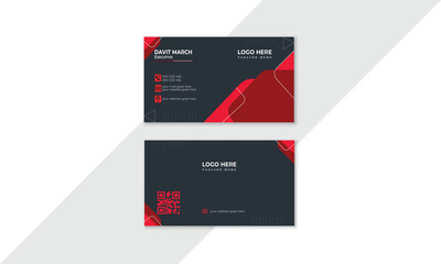 Modern business card design, Professional business card template,