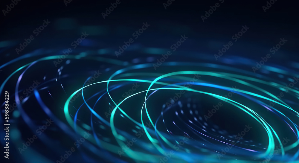 Poster modern digital abstract 3d background. copy space. based on generative ai