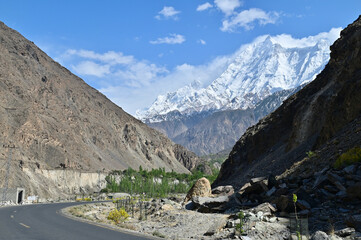 Scenery of Karakoram Highway in Gilgit-Baltistan, Pakistan