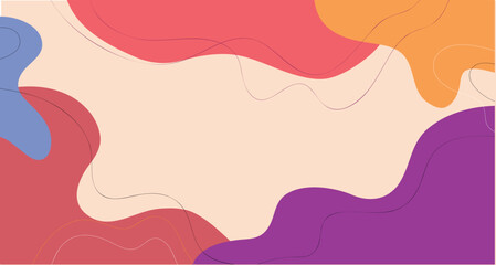 Abstract art minimal temolate design background posters artistic modern Set cards for cover, post in social networks, banner, poster Vector llustration