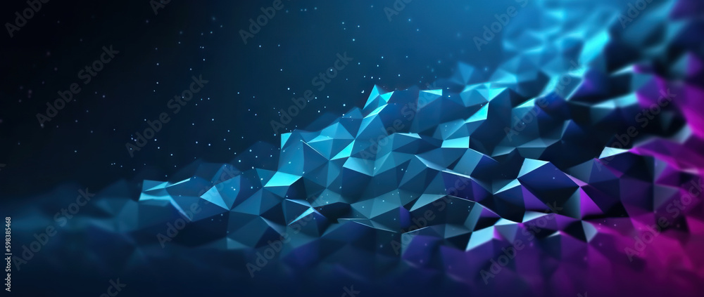 Poster modern digital abstract 3d background. copy space. based on generative ai