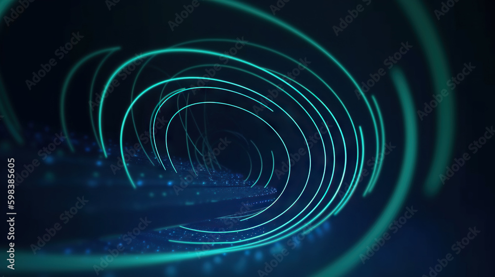 Poster modern digital abstract 3d background. copy space. based on generative ai