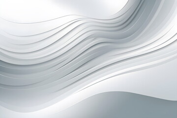 Obraz premium Soft clean white background, abstract curved white and light gray modern soft felt backdrop. Generative AI