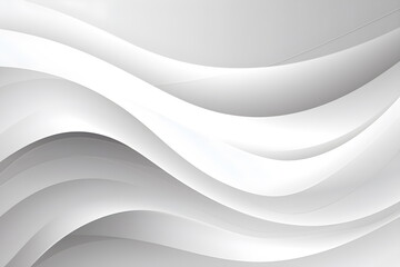 Soft clean white background, abstract curved white and light gray modern soft felt backdrop. Generative AI