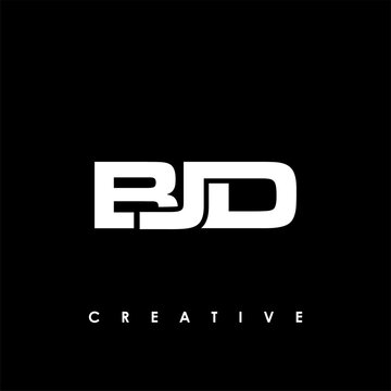 BJD Letter Initial Logo Design Template Vector Illustration