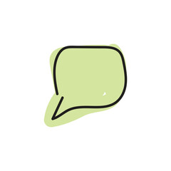 speech bubble and message simple icon