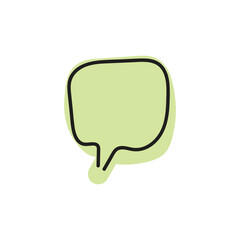 speech bubble and message simple icon