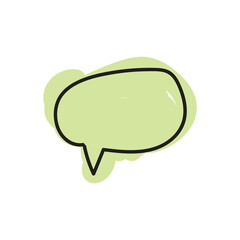 speech bubble and message simple icon