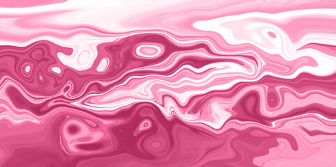 Luxurious colorful liquid marble surfaces design. Liquid marbling paint background.  Abstract pink acrylic pours liquid marble surface design. Beautiful fluid abstract paint background.