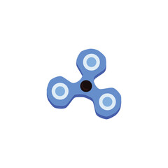 Spinner game device icon or symbol flat vector illustration isolated on white.