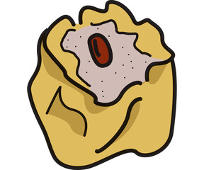 Dim sum illustration vector of Chinese food, Asian food Dim sum in Steamer