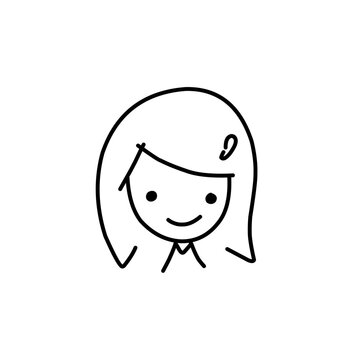 hand drawn avatars of people vector