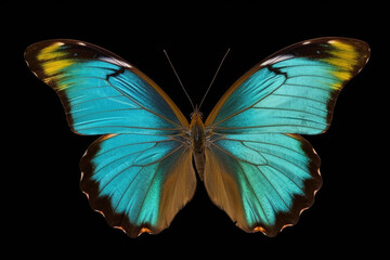 blue butterfly generated using AI