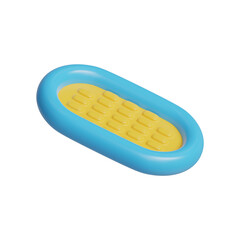 3d Summer pool float icon