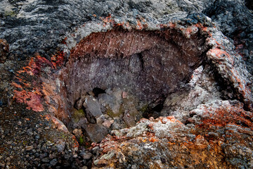 wulkan lawa zastygła księżycowa cudowna Islandia © damian