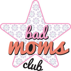 Bad Moms Club Leopard PNG Sublimation