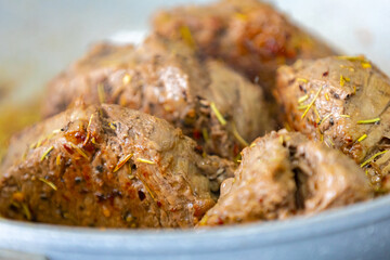 Filet mignon grilled with fine herbs and butter